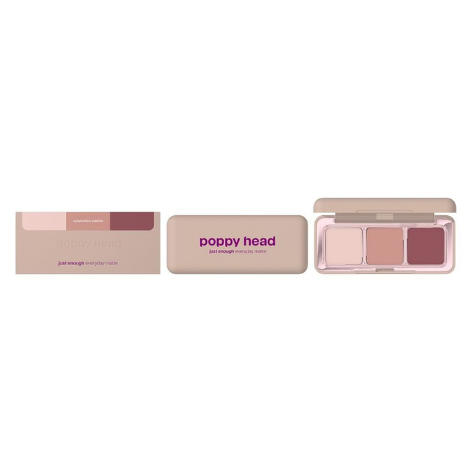 poppy head just enough everyday matte Paleta cieni - 01 Mauve On, 4,8 g