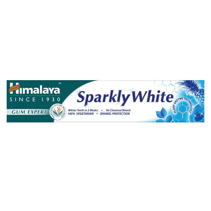 Фото - Зубна паста / ополіскувач Himalaya Herbals Ziołowa pasta wybielająca Sparkly White 75 ml 