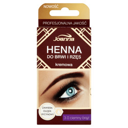 Henna do brwi i rzęs kremowa 3.0 Ciemny Brąz 15 ml