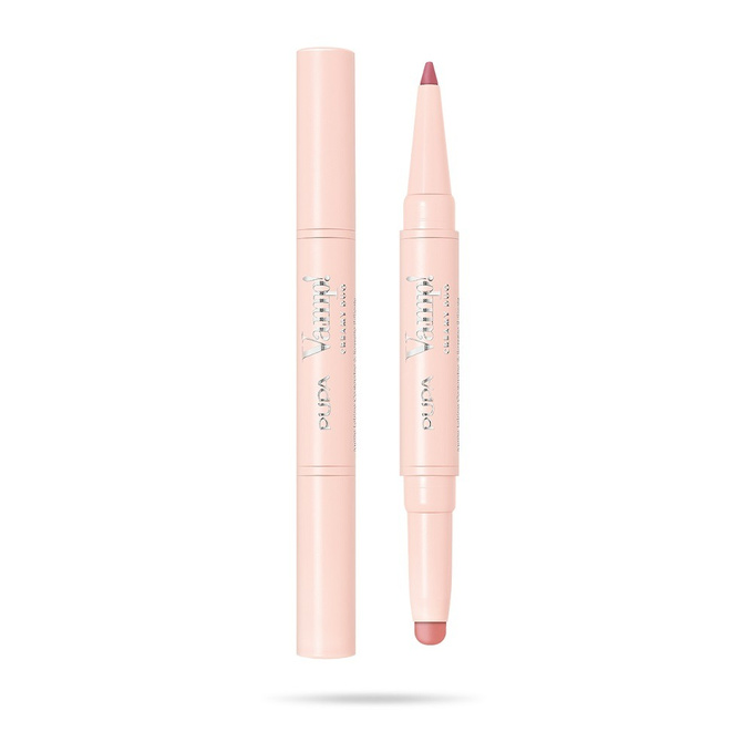 PUPA Milano Vamp! Creamy Duo Pomadka i konturówka do ust - 004 Light Rose, 1 g