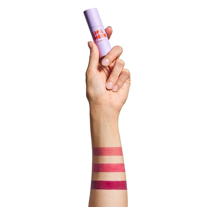 PUPA Milano LIP & CHEEK Róż i balsam do ust w sticku - 002 Cheerleader, 4 g