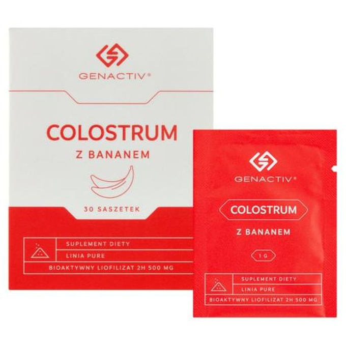 COLOSTRUM Z BANANEM GENACTIV, saszetki 30 szt.