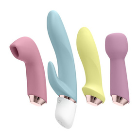 Satisfyer Marvelous Four, stymulator intymny z 4 wymiennymi nakładkami