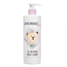 Linomag Żel do mycia ciała i głowy dla dzieci i niemowląt, 400 ml
