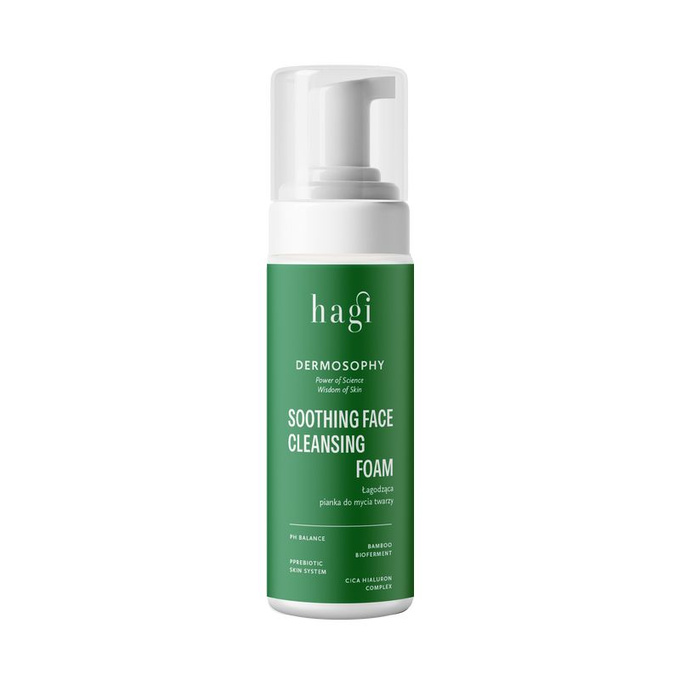 Hagi Dermosophy - Pianka łagodząca do mycia twarzy, 150 ml