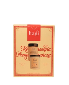 Hagi Zestaw Korzenna Pomarańcza – świeca sojowa + sól do kąpieli