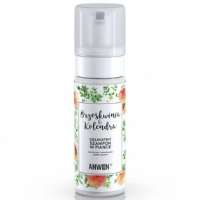 Anwen Szampon w piance do suchej i wrażliwej skóry głowy Brzoskwinia &amp; Kolendra, 170  ml