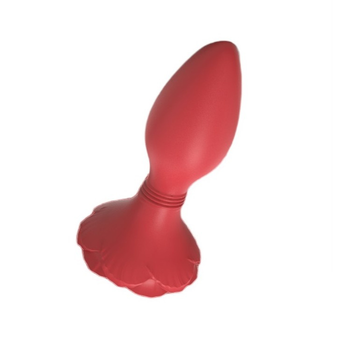 S-Hande Morning Glory wibrujący korek analny Red