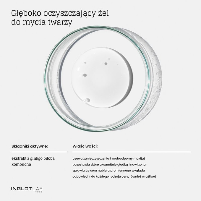 INGLOT Głęboko oczyszczający żel do mycia twarzy, 145 ml
