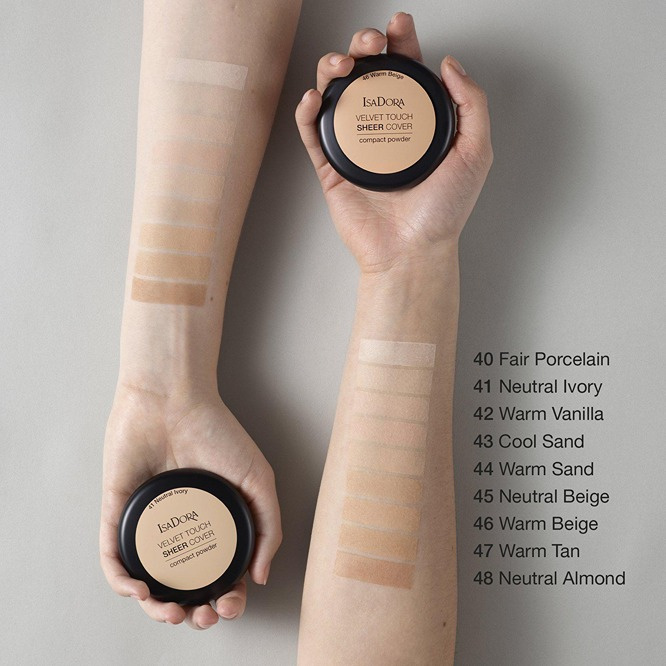 IsaDora Puder Velvet Touch Sheer 41 Neutral Ivory