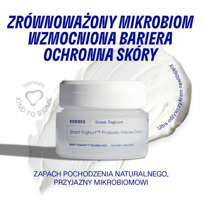 Korres Greek Smart Yoghurt krem intensywnie nawilżający skóra sucha, 40 ml