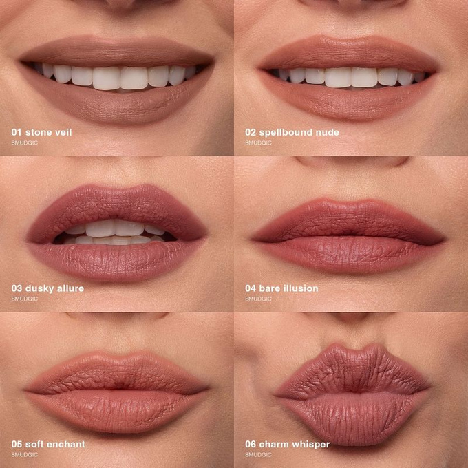 poppy head smudgic velvet matt lipstick Kredka do ust - 06 Charm Whisper, 0,85 g