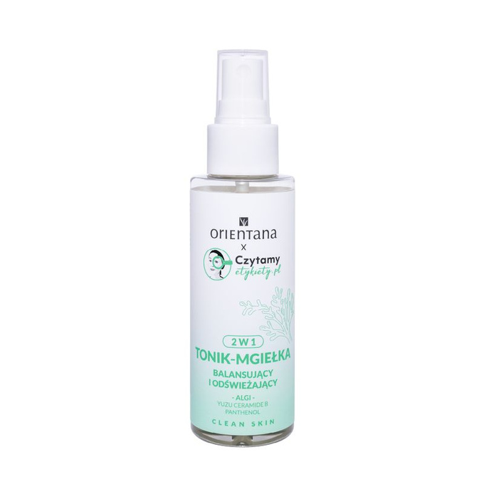 Orientana Clean Skin Tonik-mgiełka balansujący i odświeżający, 100 ml