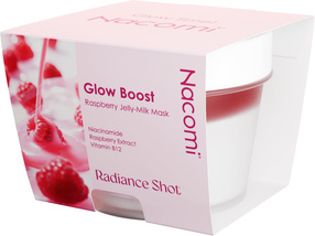 Nacomi Glow Boost Raspberry Jelly Milk Mask maska do twarzy, 80 ml