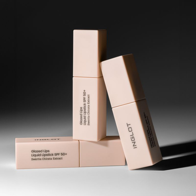 INGLOT Pomadka w płynie Glazed Lips SPF 50+ Salted Caramel 92, 3,5 ml