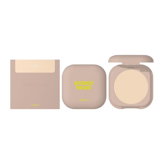 poppy head skinivine pressed powder Puder prasowany - 01 Barely , 6,5 g