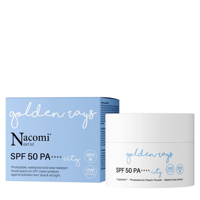 Nacomi Next Lvl Miejski krem do twarzy z filtrem SPF 50 City, 50 ml