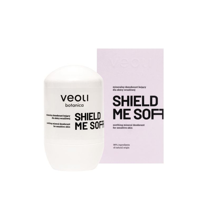 Veoli Botanica SHIELD ME SOFTLY mineralny dezodorant kojący dla skóry wrażliwej, 50 ml