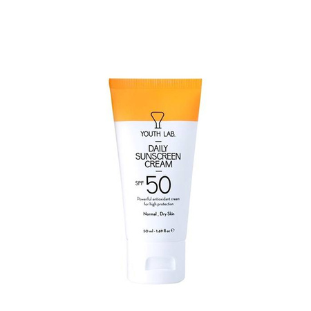 Youth Lab Daily Sunscreen SPF 50 lekko napigmentowany krem przeciwsłoneczny dla skóry normalnej i suchej