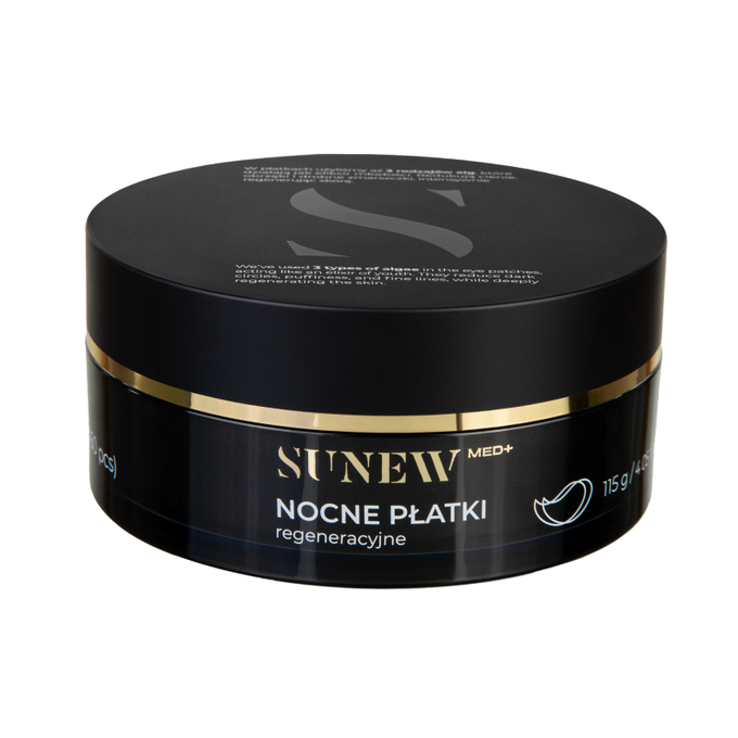 SunewMed+ ESSENCE+ Nocne regenerujące płatki pod oczy 60 szt