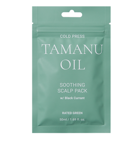 RATED GREEN Cold Press Tamanu Oil Kojąca kuracja do podrażnionej skóry głowy z olejem tamanu i czarną porzeczką 50 ml