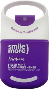 HISKIN SMILE MORE odświeżacz do ust - Medium fresh mint (fioletowy), 20 ml