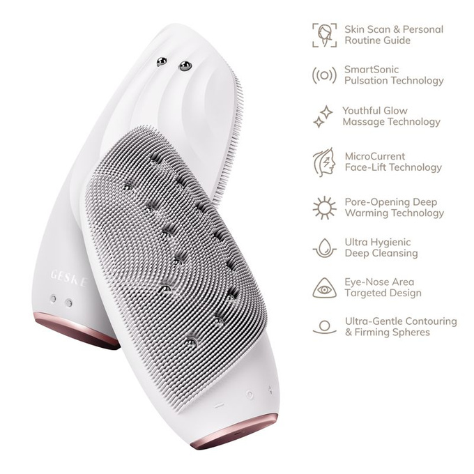 GESKE Szczoteczka soniczna do twarzy - Sonic Thermo Facial Brush & Face-Lifter 8 in 1