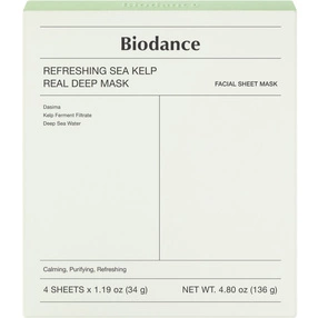 BIODANCE Refreshing Sea Kelp Real Deep Mask Hydrożelowa maska w płachcie, 4 szt
