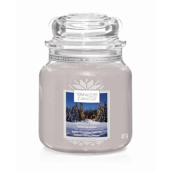 Yankee Candle CLASSIC - Słoik średni CANDLELIT CABIN