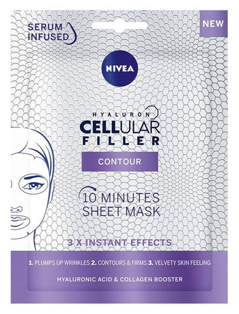 Hyaluron Cellular Filler Contour 10-minutowa maska w płachcie 1szt