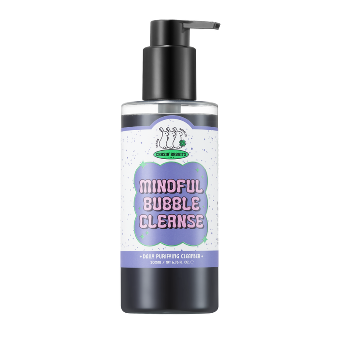 Chasin' Rabbits Mindful Bubble Cleanse Delikatny żel myjący do twarzy i ciała, 200 ml