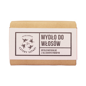 Mydło do włosów z olejem rycynowym Cztery Szpaki
