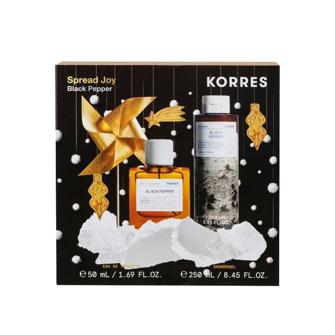 Korres Zestaw Black Pepper Zapach EDT + Żel pod prysznic