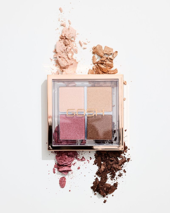 GOSH Paleta rozświetlaczy do twarzy Glow Palette 001 Fourfilled