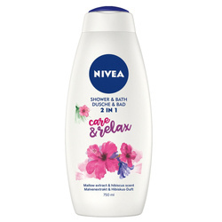 Shower & Bath płyn do kąpieli i żel pod prysznic 2w1 Care&Relax 750 ml