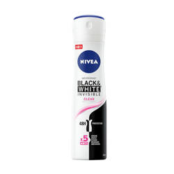 Black&White Invisible Clear antyperspirant spray 150 ml