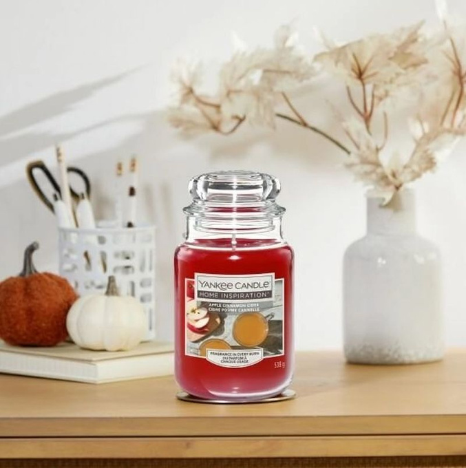 Yankee Candle APPLE CINNAMON CIDER - świeca duża 538 g