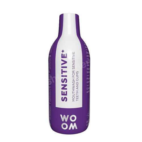 WOOM Sensitive+ Płyn do płukania na nadwrażliwość zębów, 500 ml