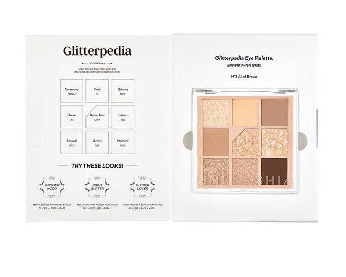 Unleashia Glitterpedia Eye Palette Paleta cieni do powiek 2, 6,2 g