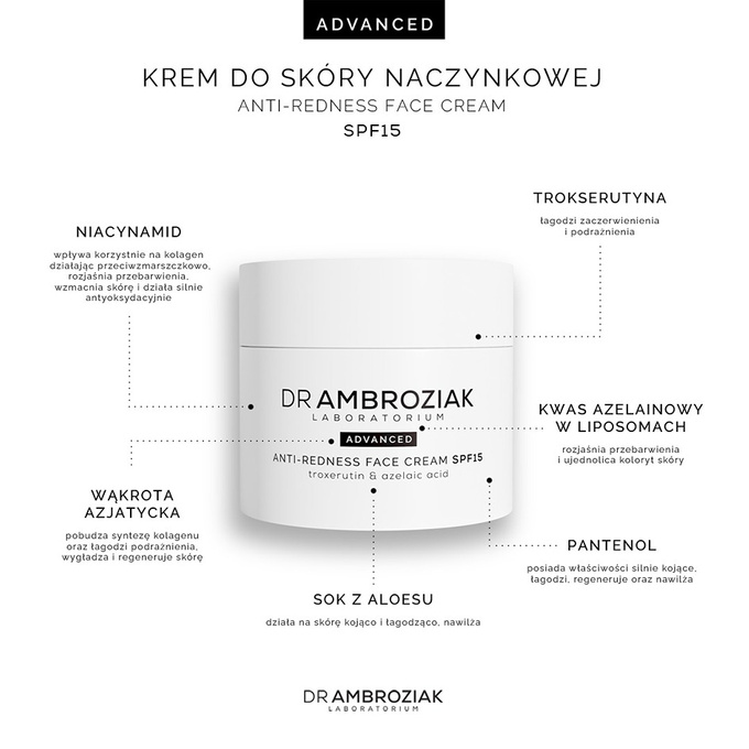 Dr Ambroziak Krem do skóry naczynkowej SPF15 50 ml