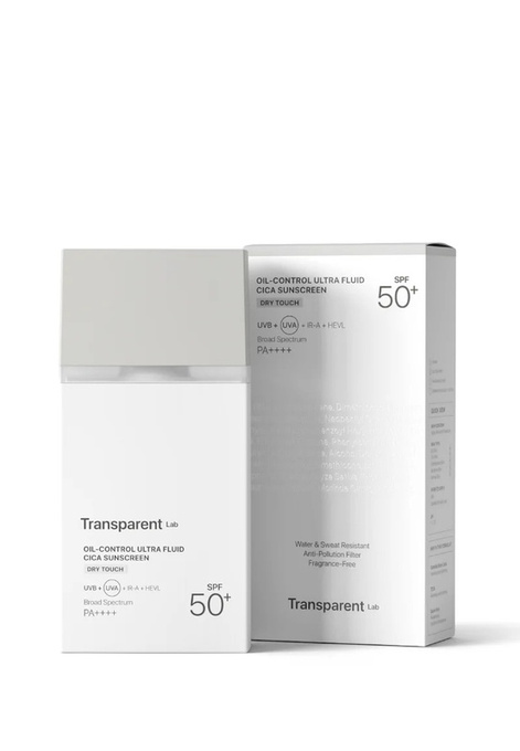 Transparent Lab Oil Control Ultra Fluid Cica Sunscreen – matujący krem SPF 50, 100 ml