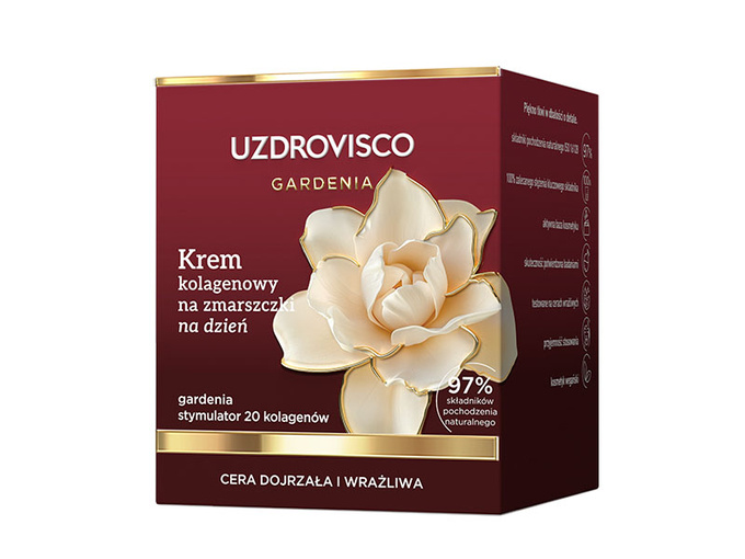 Uzdrovisco Gardenia Krem kolagenowy na zmarszczki na dzień 50 ml