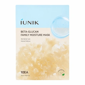 iUNIK Beta-Glucan Family Moisture Mask Maseczki w płachcie 10 szt