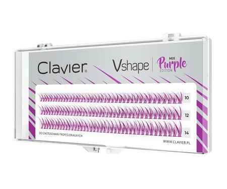 Vshape Colour Edition kępki rzęs Purple Mix
