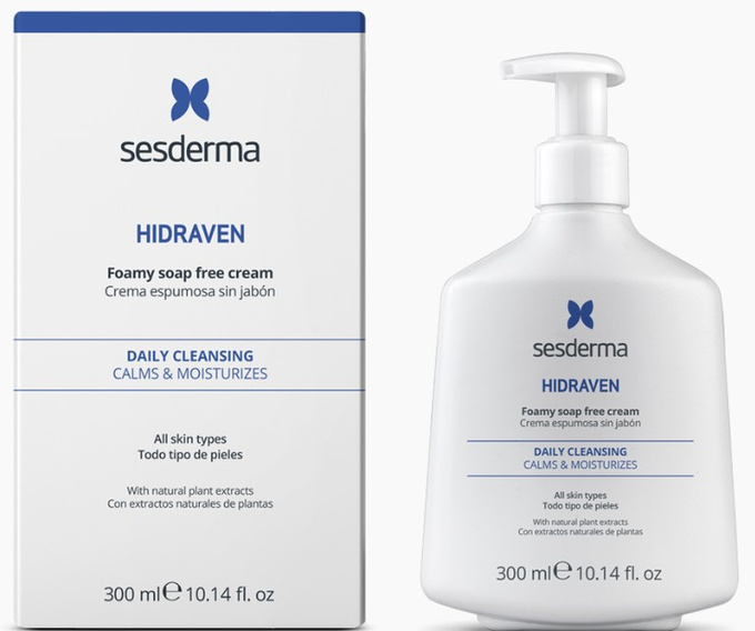 SESDERMA HIDRAVEN pienisty krem bez mydła, 300 ml