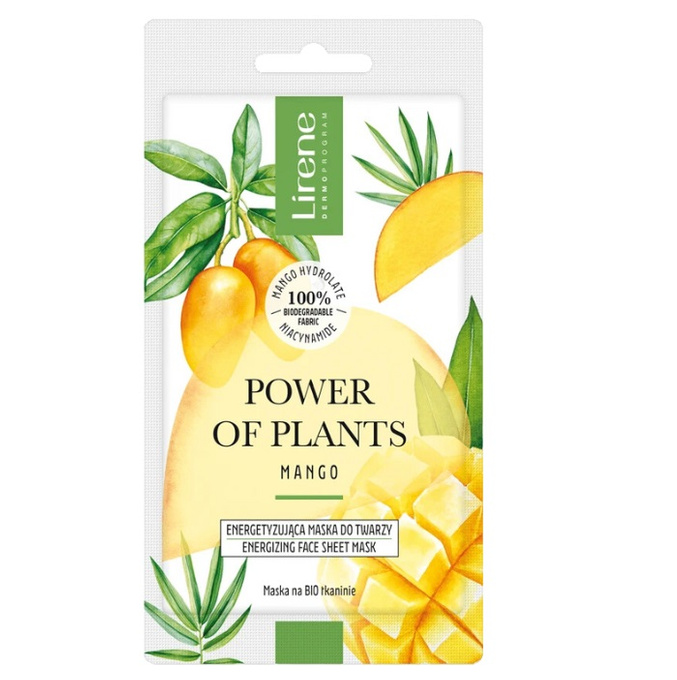 Lirene Power of Plants energetyzująca maska do twarzy Mango 17g