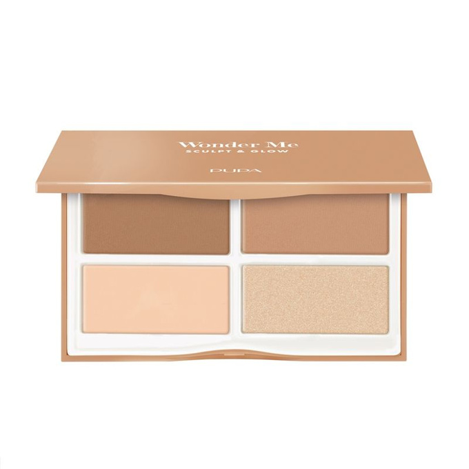 PUPA Milano Wonder Me Sculpt & Glow Paleta do konturowania - 002 Medium Skin