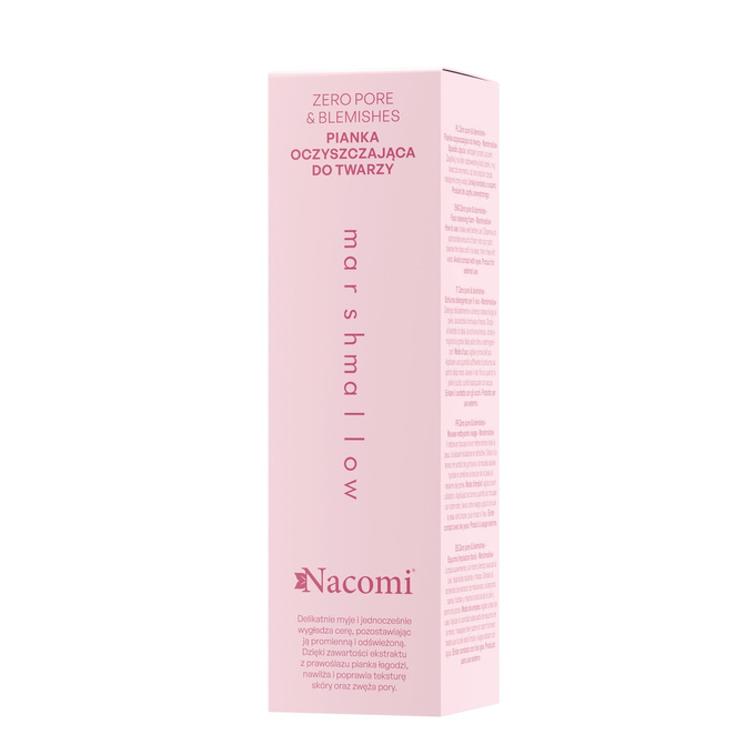 Nacomi Zero pore & blemishes Pianka oczyszczająca do twarzy Marshmallow 150 ml