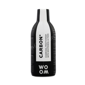 WOOM Carbon+ Wybielający płyn do płukania z węglem aktywnym, 500 ml
