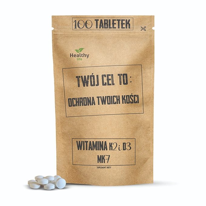 Twój Cel to Witamina K2 MK7 + D3 – 100 tabletek